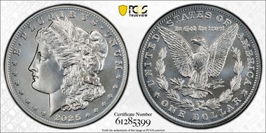 2025 $1 Morgan Dollar MS69