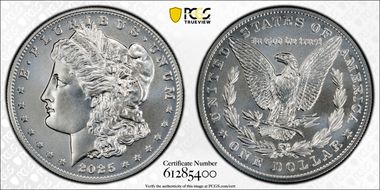 2025 $1 Morgan Dollar MS69