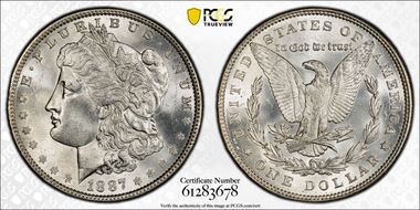 1887 $1 MS66