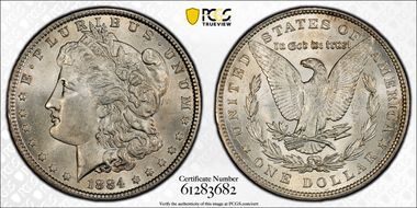 1884 $1 MS64