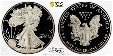 1986-S $1 Silver Eagle PR69DCAM