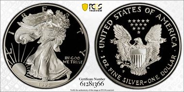 1993-P $1 Silver Eagle PR69DCAM