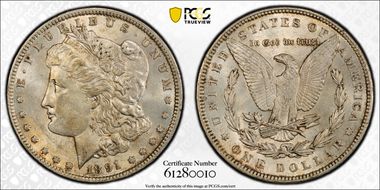 1891 $1 MS62