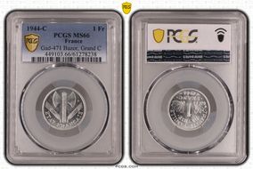 1944-C 1 Fr Gad-471 Bazor, Grand C MS66