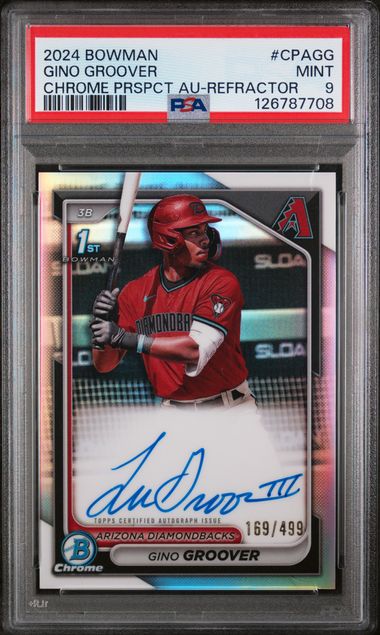 2024 Bowman Bowman Chrome Refractor #CPAGG Gino Groover front