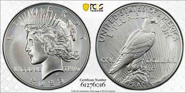 2025 $1 Peace Dollar First Strike MS69