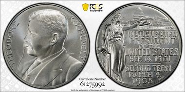 (2025) Medal Theodore Roosevelt Ag Matte Finish First Strike MS69