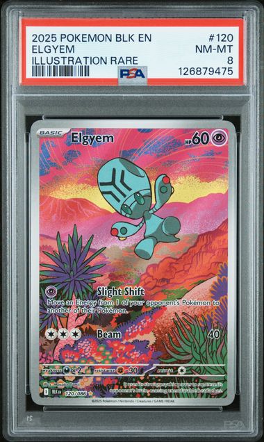 2025 Pokemon Black Bolt Illustration Rare #120 Elgyem front