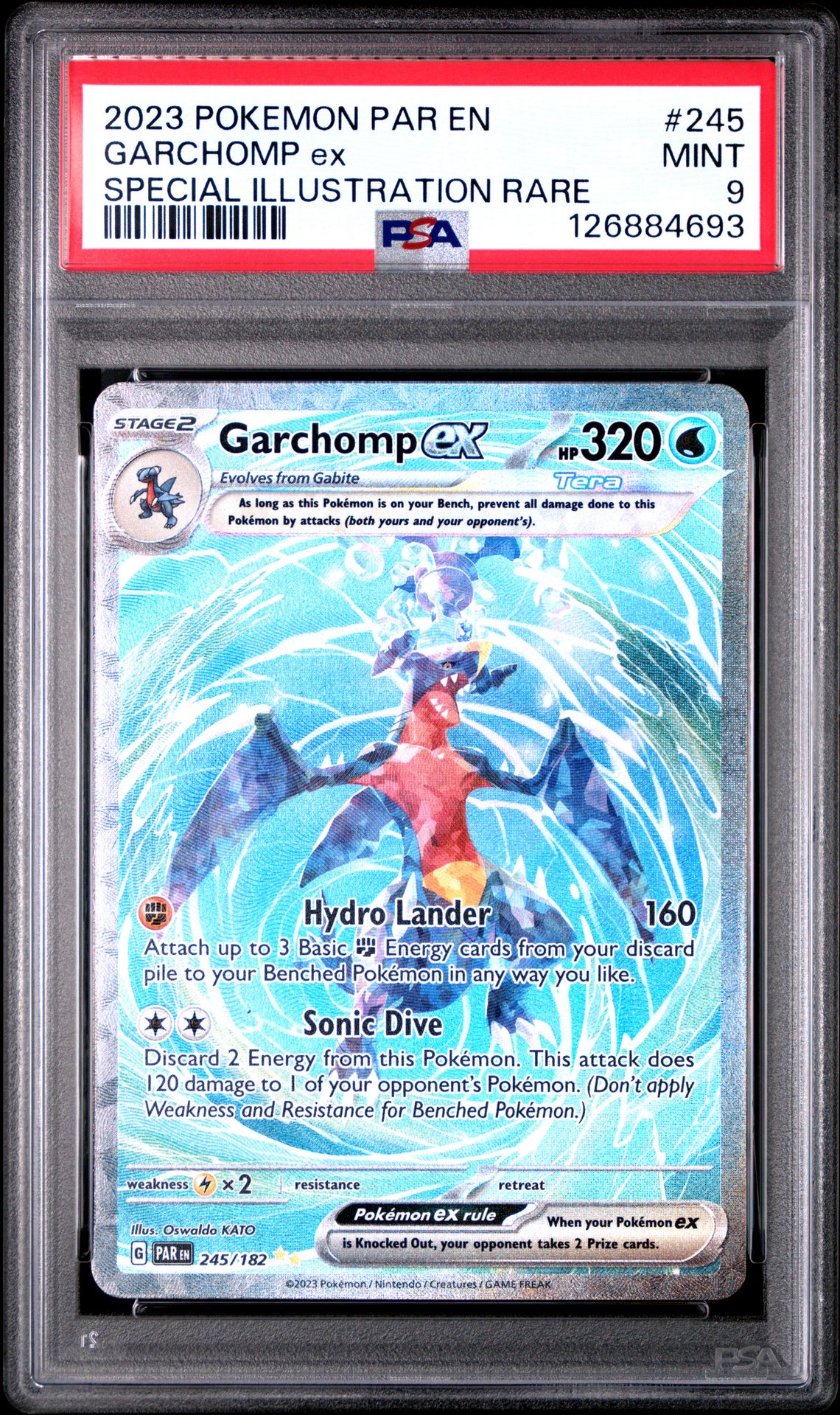 2023 Pokemon Par En-Paradox Rift Garchomp Ex #245 (Special Illustration Rare) Mint 9 front