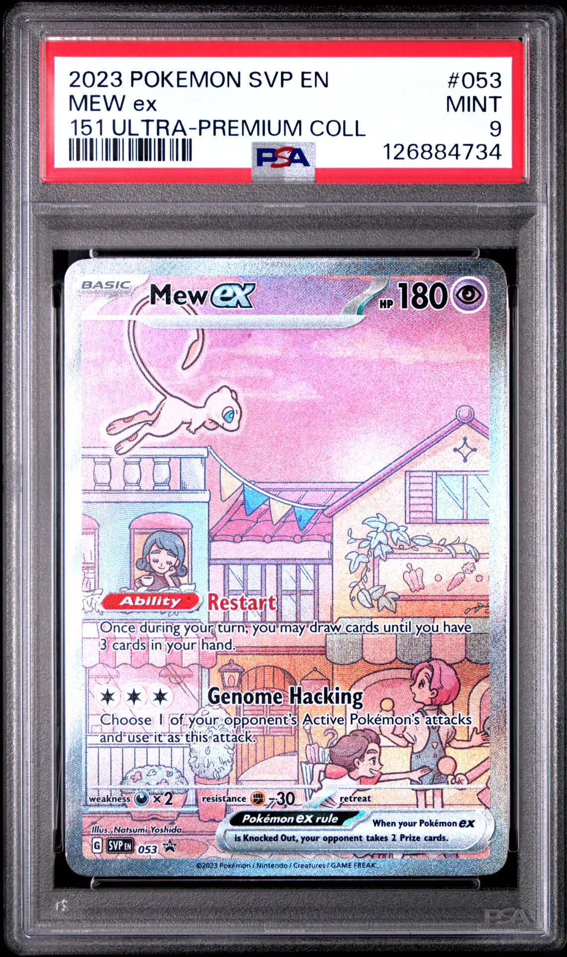 2023 Pokemon Svp En-Sv Black Star Promo Mew Ex #053 (151 Ultra-Premium Coll) Mint 9 front