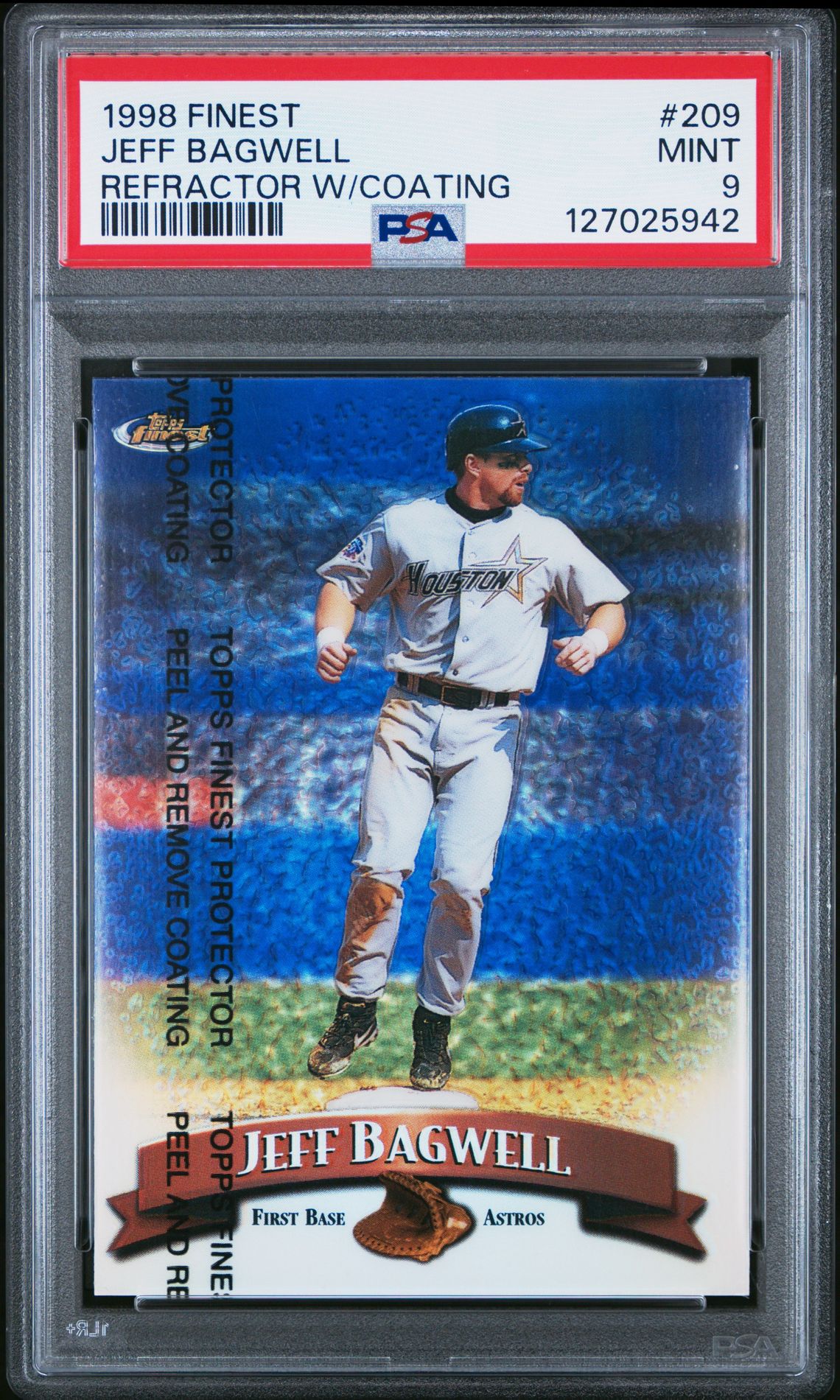 1998 Finest Jeff Bagwell #209 (Refractor W/Coating) Mint 9 front