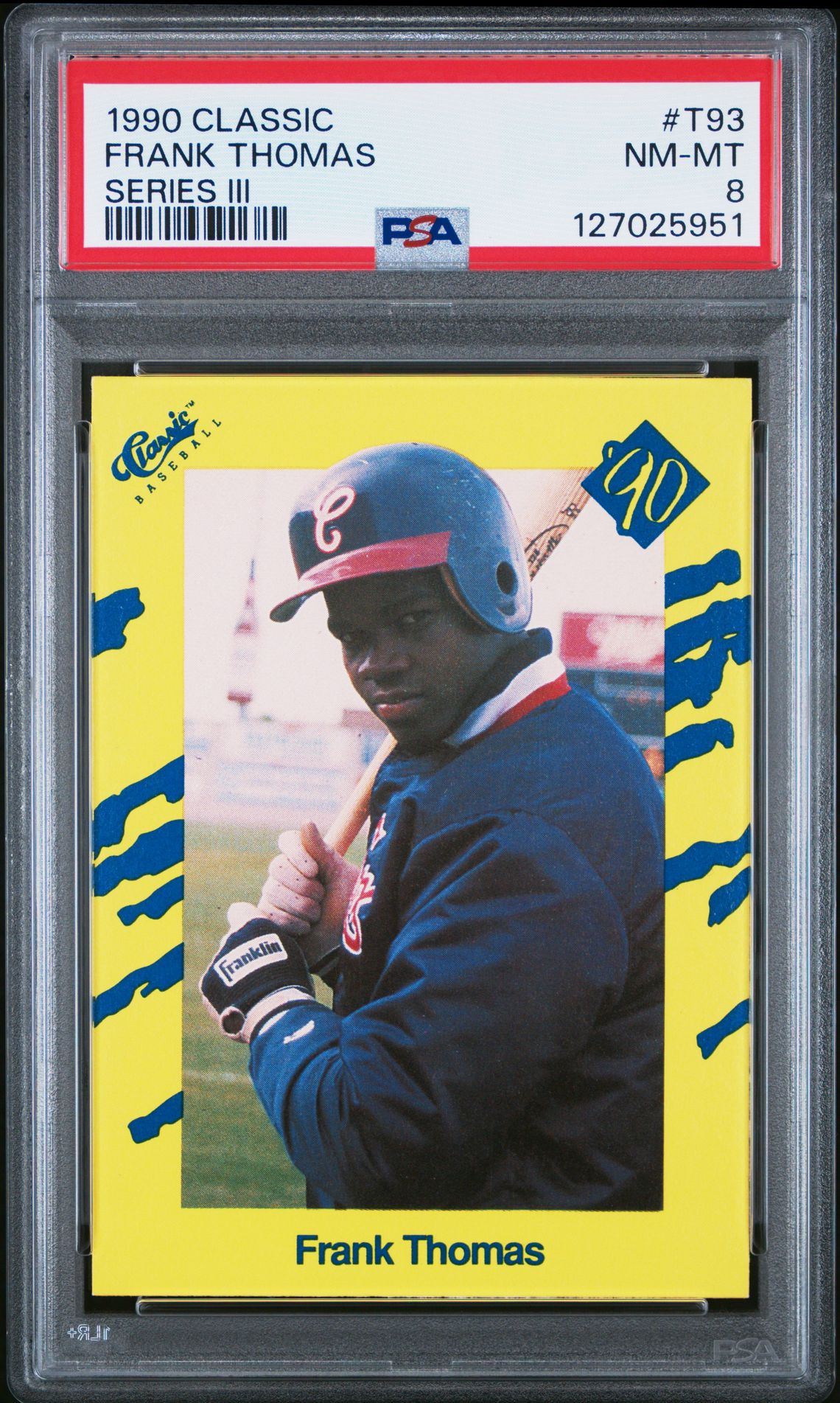 1990 Classic Frank Thomas #T93 (Series Iii) Nm-Mt 8 front