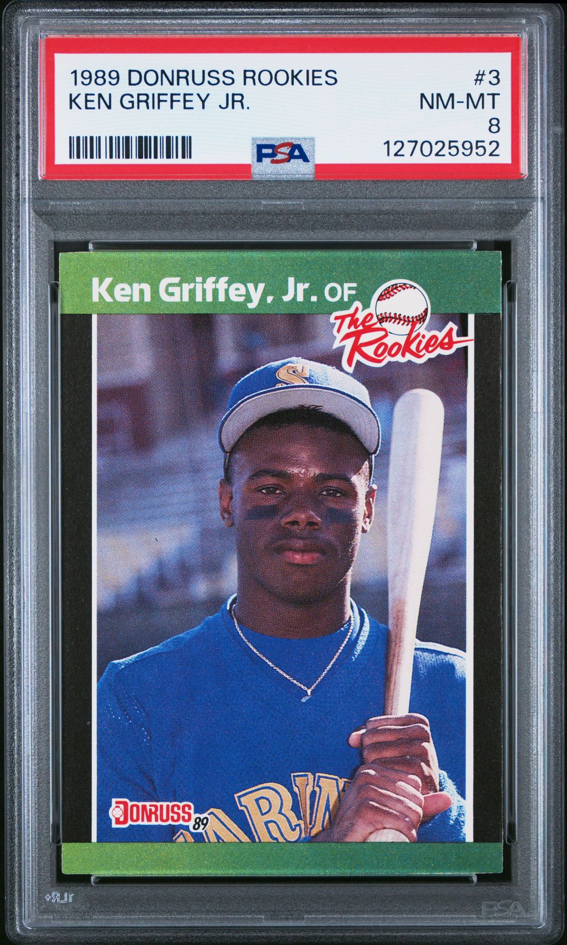 1989 Donruss Rookies Ken Griffey Jr. #3 Nm-Mt 8 front