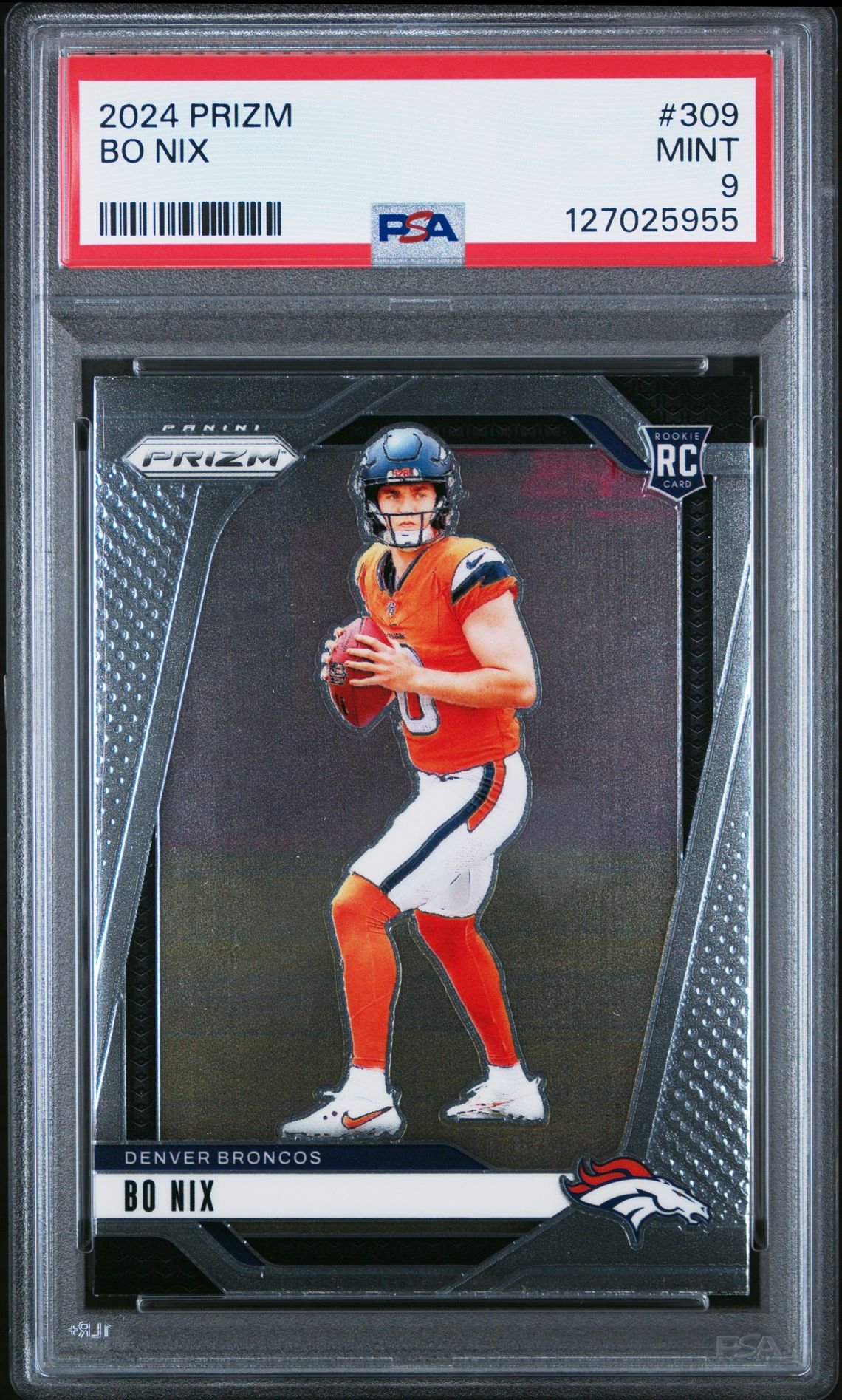 2024 Panini Prizm Bo Nix #309 Mint 9 front