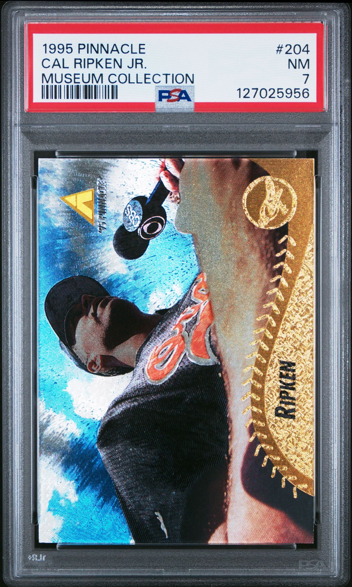 1995 Pinnacle Cal Ripken Jr. #204 (Museum Collection) Nm 7 front