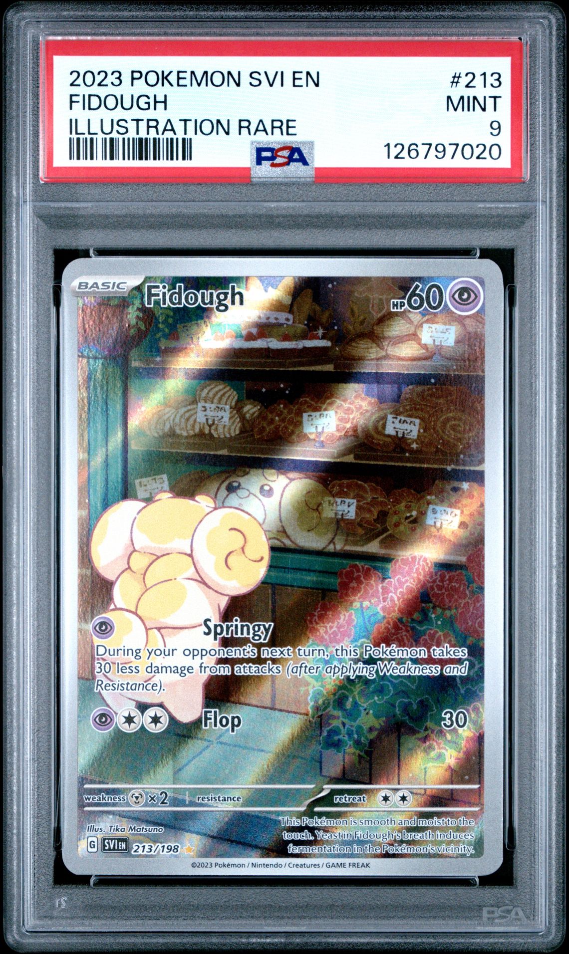 2023 Pokemon Svi En-Scarlet & Violet Fidough #213 (Illustration Rare) Mint 9 front