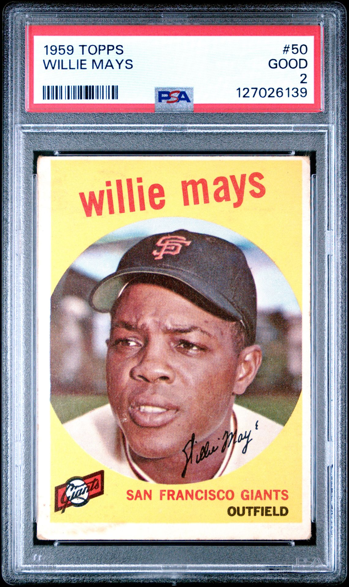 1959 Topps Willie Mays #50 Good 2 front