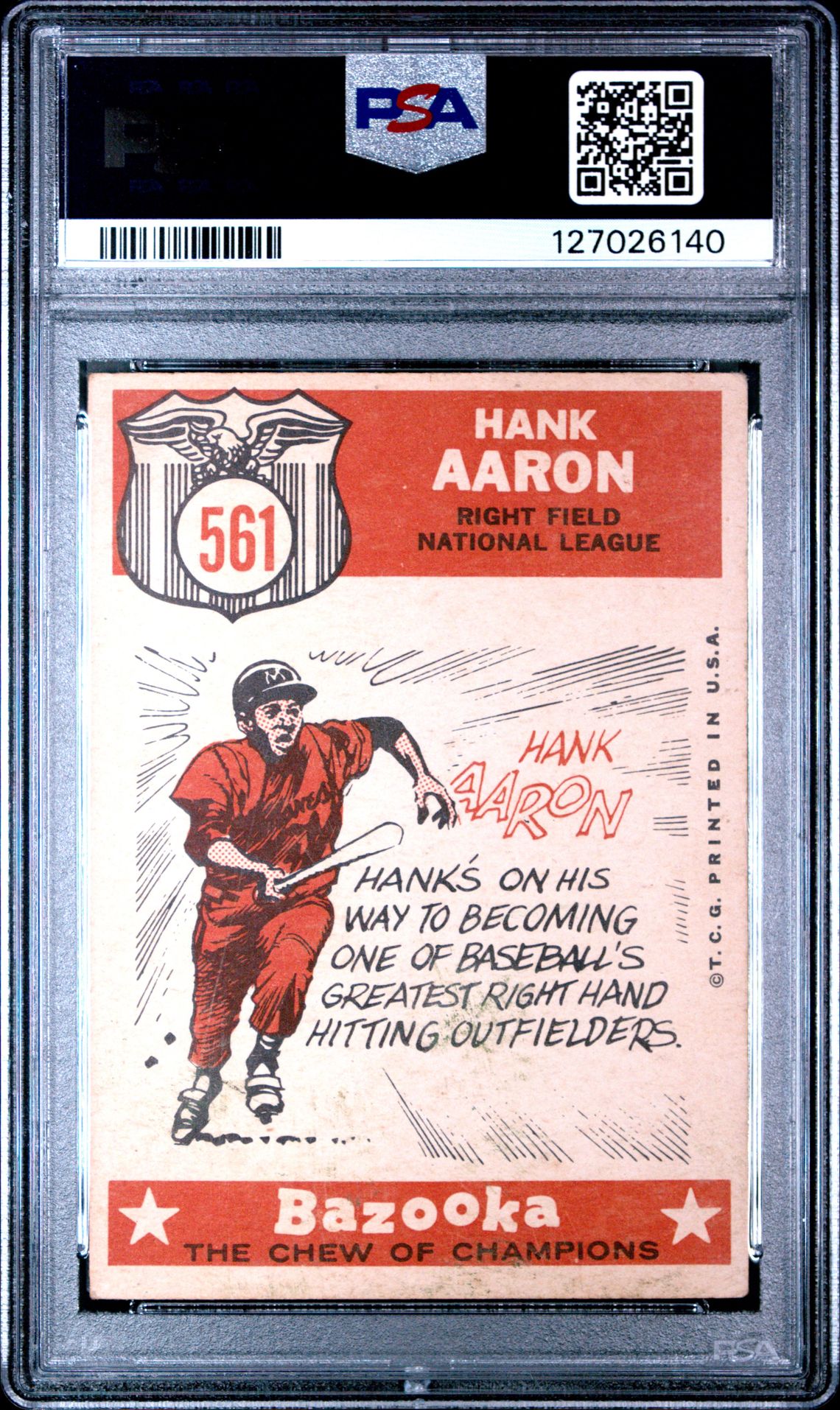 1959 Topps Hank Aaron #561 (All Star) Good 2 back