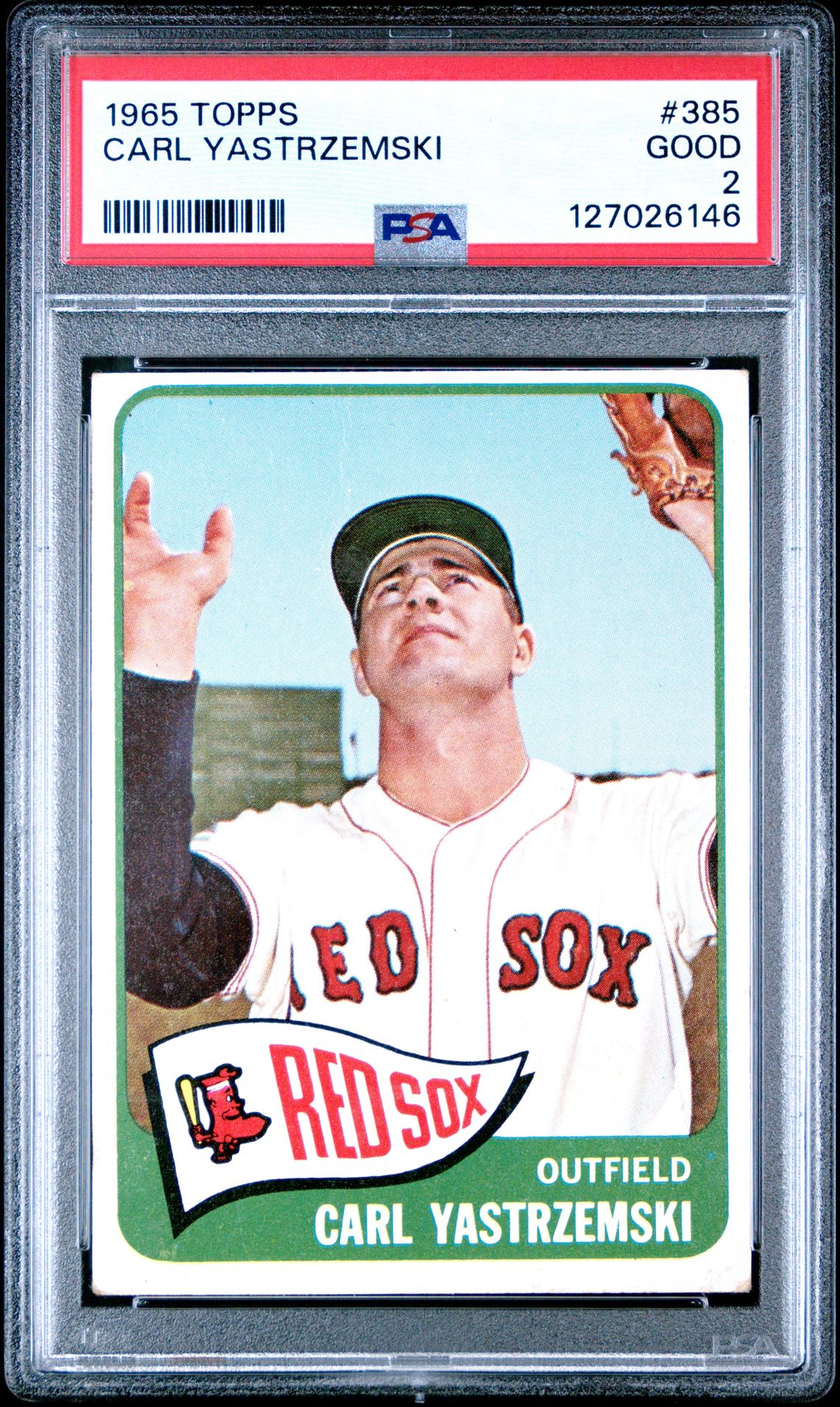 1965 Topps Carl Yastrzemski #385 Good 2 front