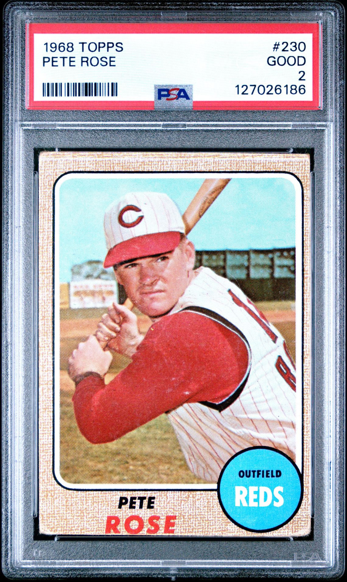 1968 Topps Pete Rose #230 Good 2 front