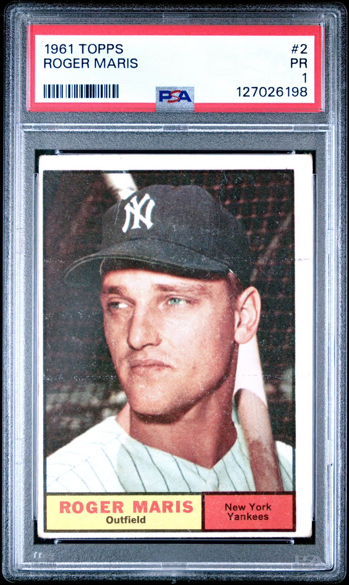 1961 Topps Roger Maris #2 Pr 1 front
