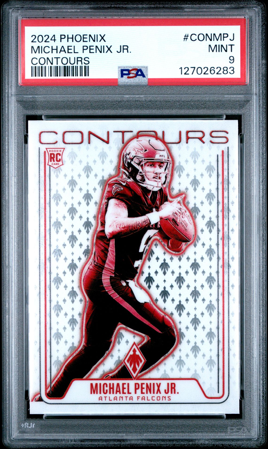 2024 Panini Phoenix Contours Michael Penix Jr. #Conmpj Mint 9 front