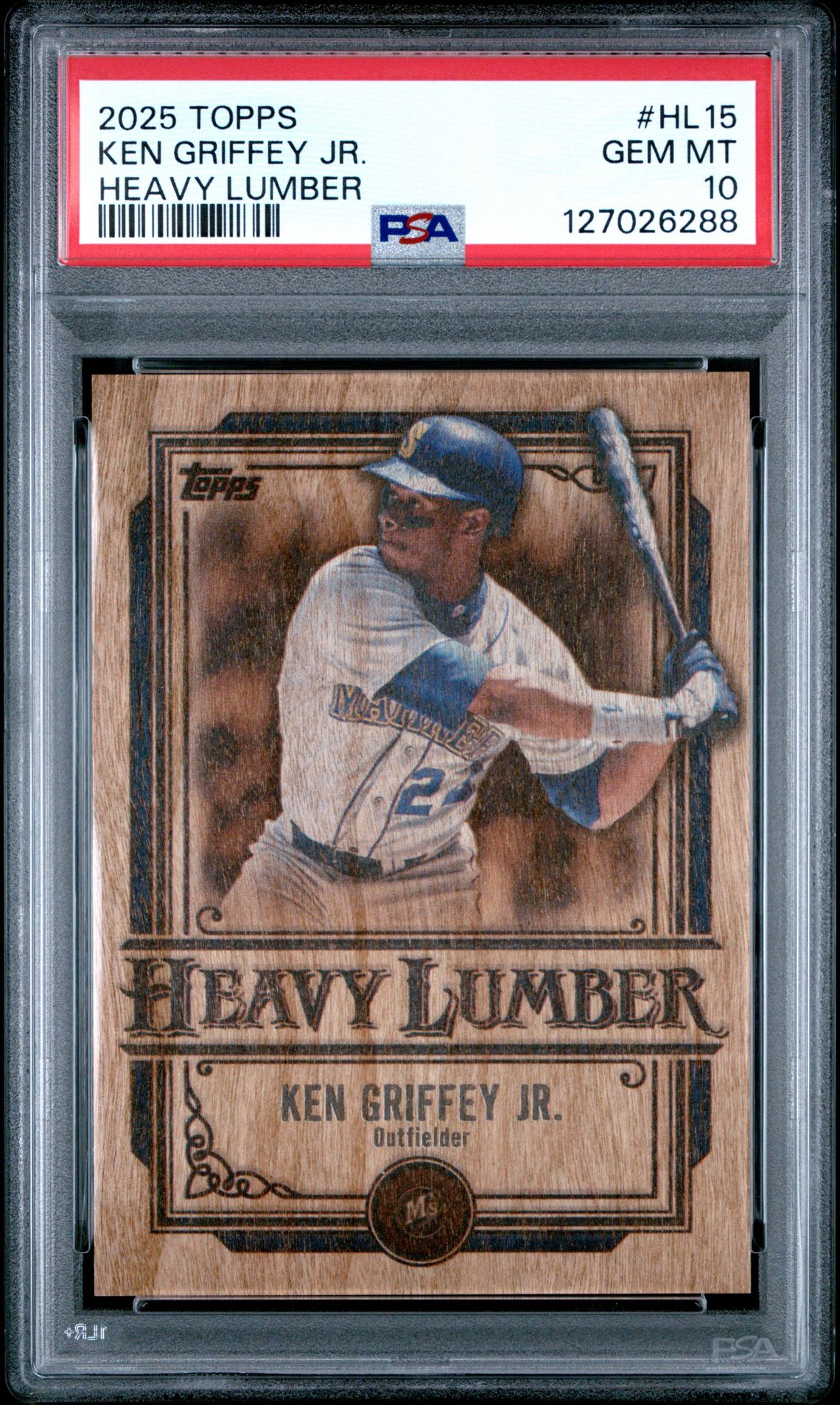2025 Topps Heavy Lumber Ken Griffey Jr. #Hl15 Gem Mt 10 front