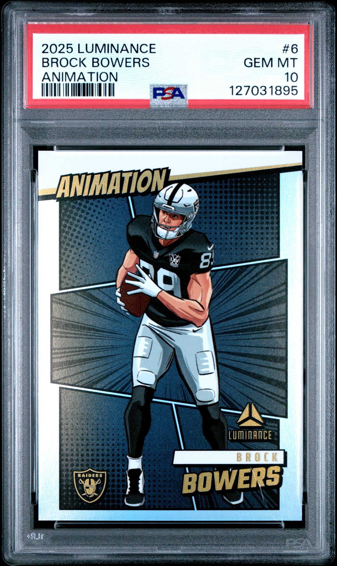 2025 Panini PANINI LUMINANCE ANIMATION #6 Brock Bowers front