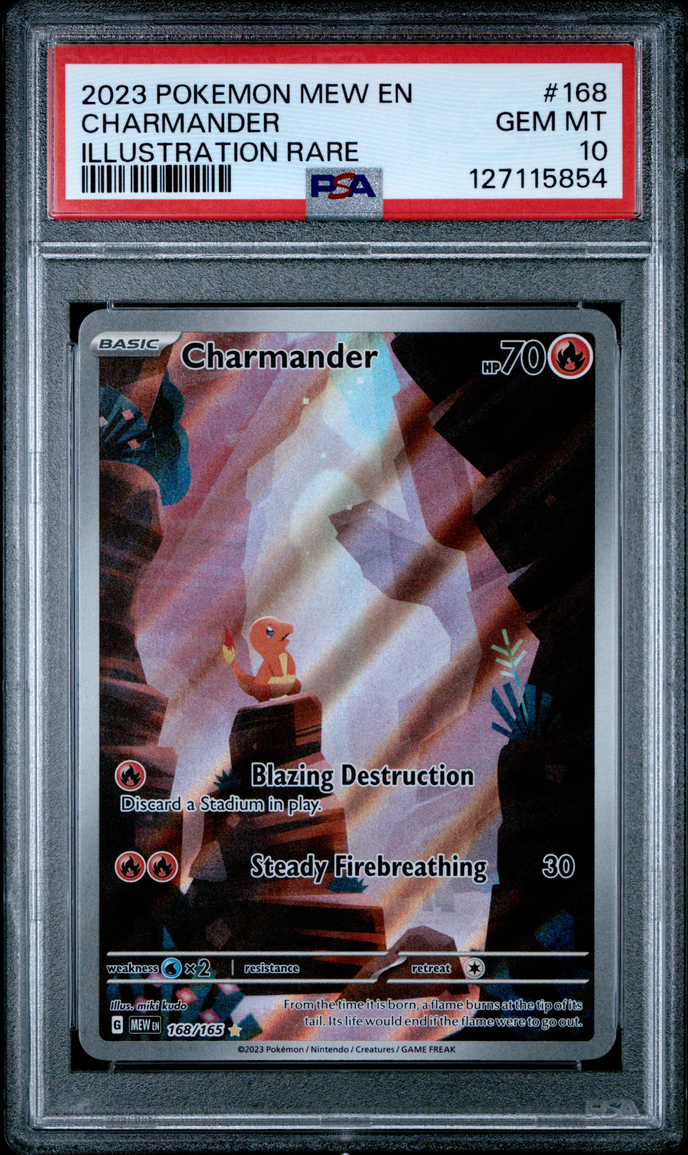 2023 #168 Charmander PSA 10 Mew EN-151