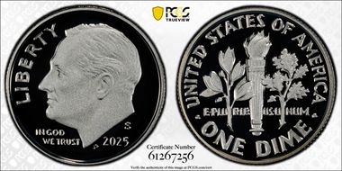 2025-S 10C Silver First Strike PR70DCAM