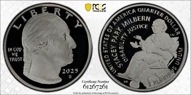 2025-S 25C Stacey Park Milbern Silver First Strike PR70DCAM