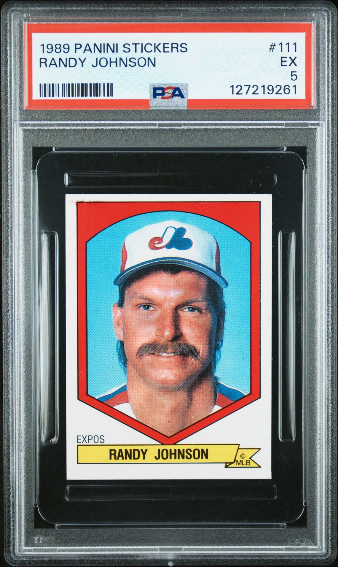 1989 Panini PANINI STICKERS #111 Randy Johnson front
