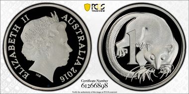 2016 1C Silver PR69DCAM