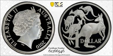 2010 $1 Silver PR70DCAM