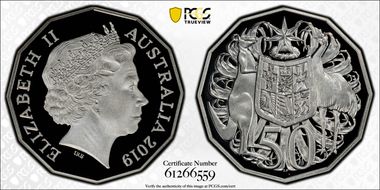 2019 50C Silver PR70DCAM
