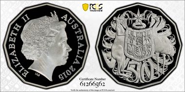 2015 50C Silver PR69DCAM