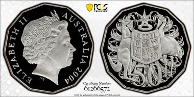 2004 50C Silver PR70DCAM