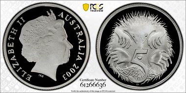 2003 5C Silver PR70DCAM