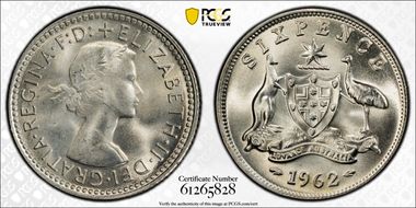 1962(m) 6D KM-58  Ag MS66