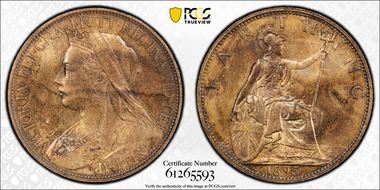 1895 1/4D S-3963 Old Head MS63RB