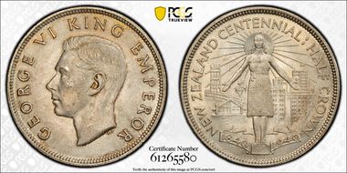 1940 1/2 Cr Centennial KM-14  Ag MS63