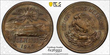 1943-Mo 20C KM-439 MS63BN