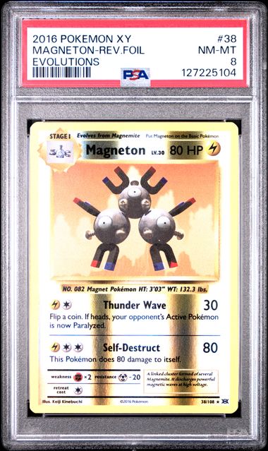 2016 Pokemon Xy Evolutions Foil #38 Magneton front