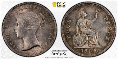 1854 4D S-3913 MS63