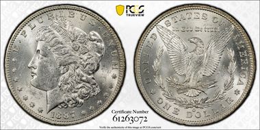 1887-O $1 MS62