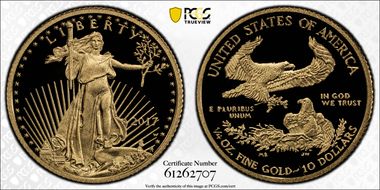 2017-W $10 Gold Eagle PR70DCAM