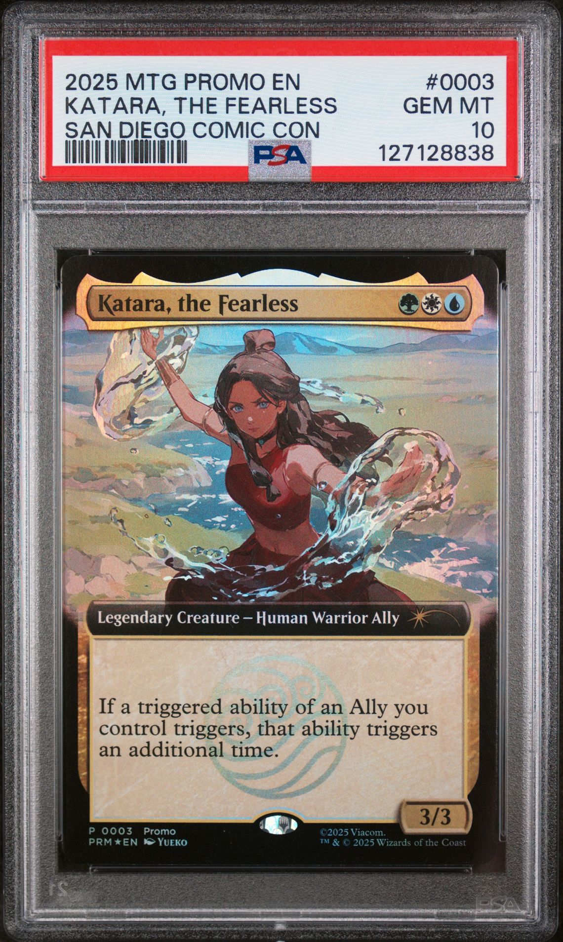 2025 MTG MAGIC THE GATHERING PROMOS SAN DIEGO COMIC CON #0003 Katara, The Fearless front