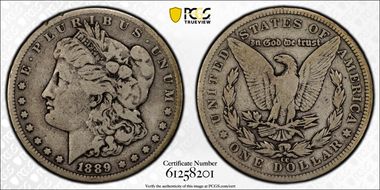 1889-CC $1 F15