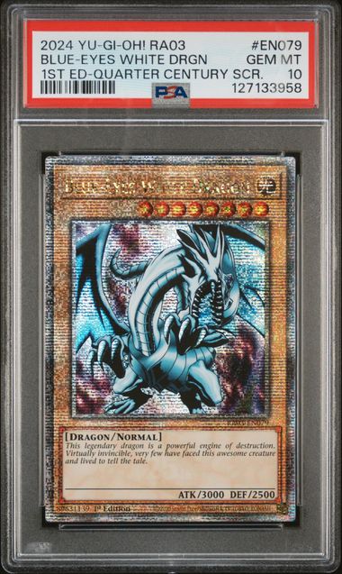 2024 Yu-Gi-Oh! YU-GI-OH! RA03-QUARTER CENTURY BONANZA Blue #EN079 Blue-Eyes White Drgn front