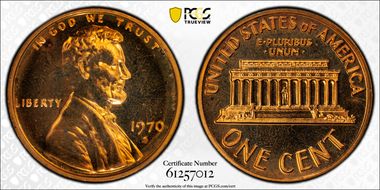 1970-S 1C Large Date PR66RD